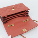 CHANEL Matelasse Ketting Schoudertas Lamsleer Roze Goud CC Auth 190185SAM-9