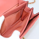 CHANEL Matelasse Ketting Schoudertas Lamsleer Roze Goud CC Auth 190185SAM-20