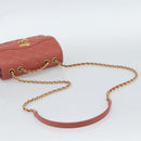 CHANEL Matelasse Ketting Schoudertas Lamsleer Roze Goud CC Auth 190185SAM-7