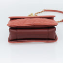 CHANEL Matelasse Ketting Schoudertas Lamsleer Roze Goud CC Auth 190185SAM-5