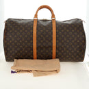 LOUIS VUITTON Monogram Keepall 60 Boston Bag M41422 LV Auth 190188V-26