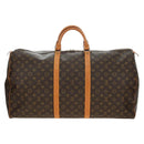LOUIS VUITTON Monogram Keepall 60 Boston Bag M41422 LV Auth 190188V-3