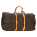 LOUIS VUITTON Monogram Keepall 55 Boston Bag M41424 LV Auth 190190V-1