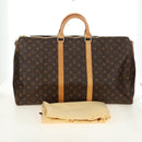 LOUIS VUITTON Monogram Keepall 55 Boston Bag M41424 LV Auth 190190V-25