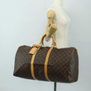 LOUIS VUITTON Monogram Keepall 55 Boston Bag M41424 LV Auth 190190V-26