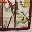 HERMES Carre 70 Scarf ""QUAND SOUDAIN"" Silk Red Auth 190192M-10