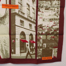 HERMES Carre 70 Scarf ""QUAND SOUDAIN"" Silk Red Auth 190192M-22