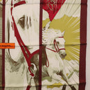 HERMES Carre 70 Scarf ""QUAND SOUDAIN"" Silk Red Auth 190192M-7