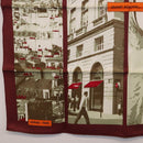 HERMES Carre 70 Scarf ""QUAND SOUDAIN"" Silk Red Auth 190192M-8
