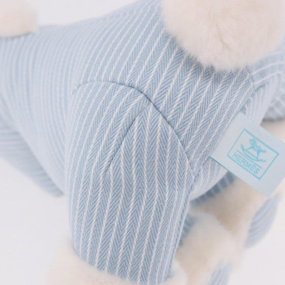 HERMES Baby Elmy Stuffed Cotton Light Blue Auth 190193M