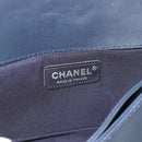 CHANEL Boy Chanel Chain Shoulder Bag Denim Blue Silver CC Auth 190194SAM-19