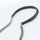 CHANEL Boy Chanel Chain Shoulder Bag Denim Blue Silver CC Auth 190194SAM-14
