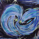 HERMES Carre 90 Scarf ""FEUX DU CIEL"" Silk Blue Auth 190195-6