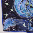 HERMES Carre 90 Scarf ""FEUX DU CIEL"" Silk Blue Auth 190195-8