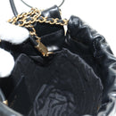 CHANEL CHANEL22 Chain Hand Bag Lamb Skin Black Gold CC Auth 190198SAM-24