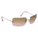 CHANEL COCO Mark Sunglasses metal Silver tone CC Auth 190199M-1