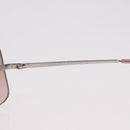 CHANEL COCO Mark Sunglasses metal Silver tone CC Auth 190199M-17