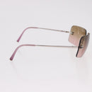 CHANEL COCO Mark Sunglasses metal Silver tone CC Auth 190199M-8