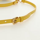 Christian Dior Micro Saddle Hand Bag Canvas Beads 2way Green Gold Auth 190200SAM-15