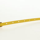 Christian Dior Micro Saddle Hand Bag Canvas Beads 2way Green Gold Auth 190200SAM-16