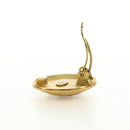 CHANEL COCO Mark Earring metal Gold Tone CC Auth 190201M-8