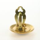 CHANEL COCO Mark Earring metal Gold Tone CC Auth 190201M-10