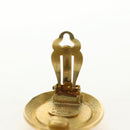 CHANEL COCO Mark Earring metal Gold Tone CC Auth 190201M-11