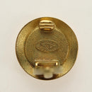 CHANEL COCO Mark Earring metal Gold Tone CC Auth 190201M-12