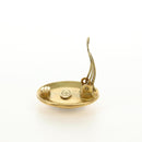 CHANEL COCO Mark Earring metal Gold Tone CC Auth 190201M-1