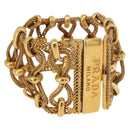 PRADA Bangle Bracelet metal Gold Tone Auth 190203M-1