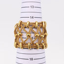 PRADA Bangle Bracelet metal Gold Tone Auth 190203M-13