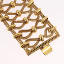 PRADA Bangle Bracelet metal Gold Tone Auth 190203M-3