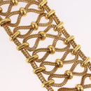 PRADA Bangle Bracelet metal Gold Tone Auth 190203M-4