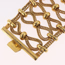 PRADA Bangle Bracelet metal Gold Tone Auth 190203M-7