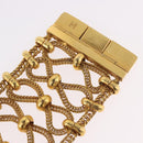 PRADA Bangle Bracelet metal Gold Tone Auth 190203M-9