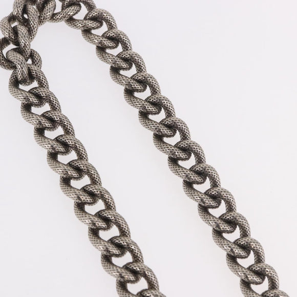 CELINE Bag Chain Shoulder Strap metal Silver CC Auth 190204