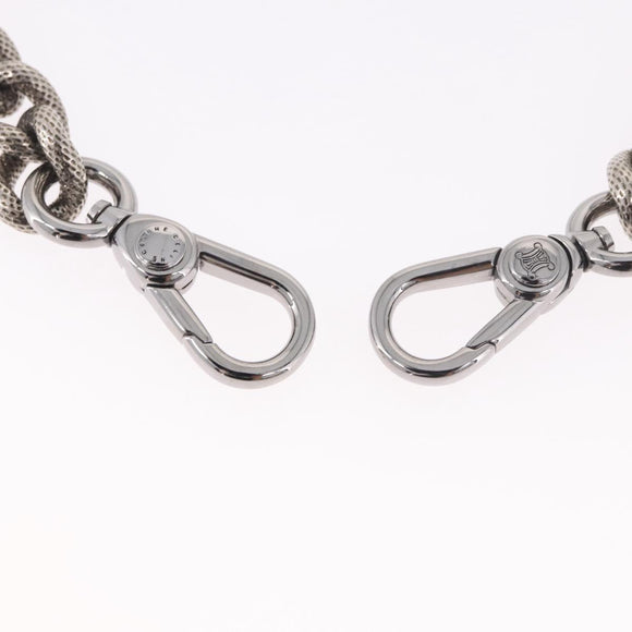 CELINE Bag Chain Shoulder Strap metal Silver CC Auth 190204