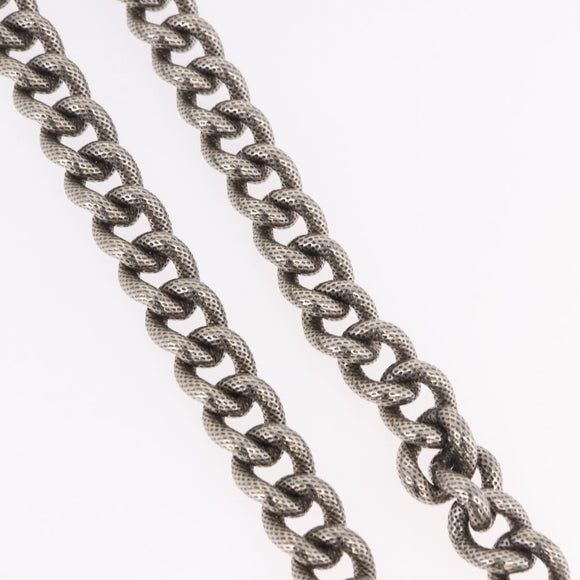 CELINE Bag Chain Shoulder Strap metal Silver CC Auth 190204