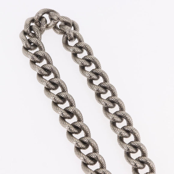 CELINE Bag Chain Shoulder Strap metal Silver CC Auth 190204