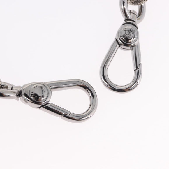 CELINE Bag Chain Shoulder Strap metal Silver CC Auth 190204