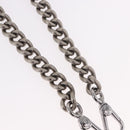 CELINE Bag Chain Shoulder Strap metal Silver CC Auth 190204-9