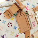 LOUIS VUITTON Monogram Multicolor Keepall 45 Bag White M92641 LV Auth 190220SAV-18