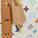 LOUIS VUITTON Monogram Multicolor Keepall 45 Bag White M92641 LV Auth 190220SAV-19