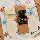 LOUIS VUITTON Monogram Multicolor Keepall 45 Bag White M92641 LV Auth 190220SAV-20