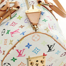 LOUIS VUITTON Monogram Multicolor Keepall 45 Bag White M92641 LV Auth 190220SAV-24