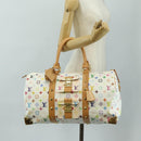 LOUIS VUITTON Monogram Multicolor Keepall 45 Bag White M92641 LV Auth 190220SAV-27