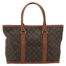 LOUIS VUITTON Monogram Sac Weekend PM Hand Bag M42425 LV Auth 190221-2