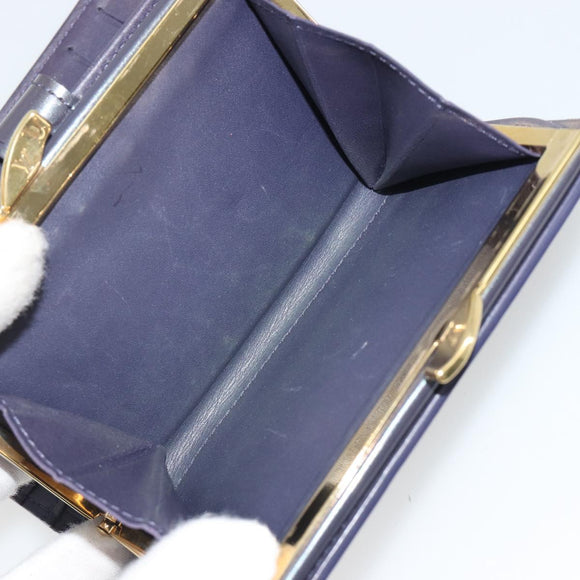 LOUIS VUITTON Vernis Porte Monnaie Viennois Portemonnee Violet LV Auth 190224A