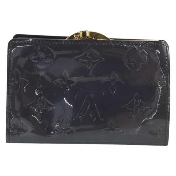 LOUIS VUITTON Vernis Porte Monnaie Viennois Portemonnee Violet LV Auth 190224A