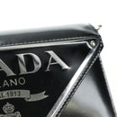 PRADA Chain Shoulder Bag Patent Leather Black Silver Auth 190226SAM-9